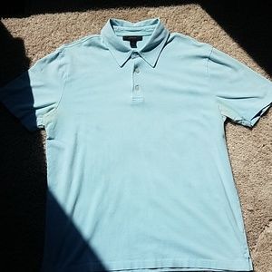 Express Men Stretch Polo - Sz Large - Light Blue